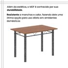 Conjunto De Mesa Tubular 100cm X 60cm Tampo Mdf Com 4 Cadeira