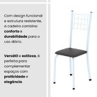 Conjunto De Mesa Tubular 100x60cm Com Tampo E 4 Cadeiras Dany