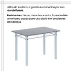 Conjunto De Mesa Tubular 100x60cm Tampo Com 4 Cadeiras Dany A