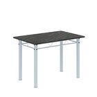 Conjunto De Mesa Tubular 100x60cm Tampo Em Ardósia Indiano Co