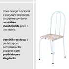 Conjunto De Mesa Tubular 100x60cm Tampo Em Ardósia Indiano Co