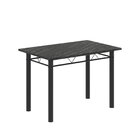 Conjunto De Mesa Tubular 100x60cm Tampo Em Ardósia Indiano Co