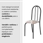 Conjunto De Mesa Tubular 100x60cm Tampo Em Ardósia Indiano Co