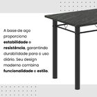 Conjunto De Mesa Tubular 100x60cm Tampo Em Ardósia Indiano Co
