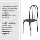 Conjunto De Mesa Tubular 100x60cm Tampo Em Ardósia Indiano Co