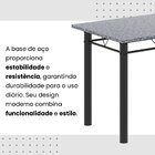 Conjunto De Mesa Tubular 100x60cm Tampo Em Granito Com 4 Cade
