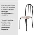 Conjunto De Mesa Tubular 100x60cm Tampo Em Mdf Com 4 Cadeiras