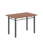 Conjunto De Mesa Tubular 100x60cm Tampo Em Mdf Com 4 Cadeiras