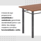Conjunto De Mesa Tubular 100x60cm Tampo Em Mdf Com 4 Cadeiras