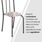 Conjunto De Mesa Tubular 100x60cm Tampo Em Mdf Com 4 Cadeiras