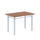 Conjunto De Mesa Tubular 100x60cm Tampo Em Mdf E 4 Cadeiras D