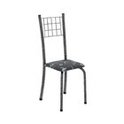 Conjunto De Mesa Tubular 100x60cm Tampo Em Topázio Com 4 Cade