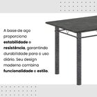 Conjunto De Mesa Tubular 120cm X 75cm Tampo Com 4 Cadeiras Ar