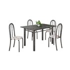 Conjunto De Mesa Tubular 120cm X 75cm Tampo Com 4 Cadeiras Ar
