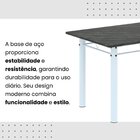 Conjunto De Mesa Tubular 120cm X 75cm Tampo Com 4 Cadeiras Pr