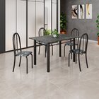 Conjunto De Mesa Tubular 120cm X 75cm Tampo Com 4 Cadeiras Pr