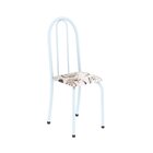 Conjunto De Mesa Tubular 120cm X 75cm Tampo Em Vidro Com 4 Ca