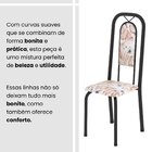 Conjunto De Mesa Tubular 120cm X 75cm Tampo Granito Ocre Com