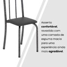 Conjunto De Mesa Tubular 120x75cm Tampo Em Granito Topázio Co