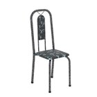 Conjunto De Mesa Tubular 120x75cm Tampo Vidro Com 4 Cadeiras