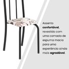 Conjunto De Mesa Tubular 140cm X 75cm Tampo Em Granito Ocre C