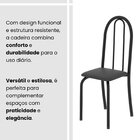 Conjunto De Mesa Tubular 140cm X 75cm Tampo Em Granito Ocre C