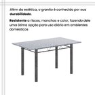 Conjunto De Mesa Tubular 140cm X 75cm Tampo Em Granito Ocre C