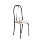 Conjunto De Mesa Tubular 140cm X 75cm Tampo Em Vidro Com 6 Ca