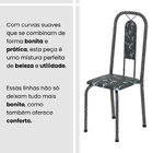 Conjunto De Mesa Tubular 140cm X 75cm Tampo Granito Topázio C