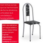 Conjunto De Mesa Tubular 4 Cadeiras 100x60cm Mart Perola Com