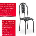 Conjunto De Mesa Tubular 4 Cadeiras 100x60cm Mart Prata Com T