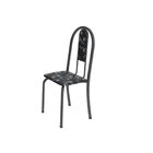 Conjunto De Mesa Tubular 4 Cadeiras 120cm Com Tampo De Vidro