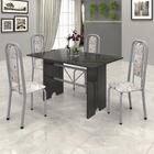 Conjunto De Mesa Tubular 4 Cadeiras 120x75cm Mart Perola Com
