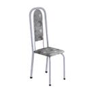 Conjunto De Mesa Tubular 4 Cadeiras 120x75cm Mart Perola Com