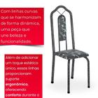 Conjunto De Mesa Tubular 4 Cadeiras 120x75cm Mart Prata Com T