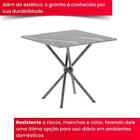 Conjunto De Mesa Tubular 4 Cadeiras 70x70cm Mart Prata Com Ta