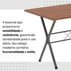 Conjunto De Mesa Tubular 62 100x60cm Tampo Em Mdf Cinamomo Co