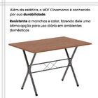 Conjunto De Mesa Tubular 62 100x60cm Tampo Em Mdf Cinamomo Co