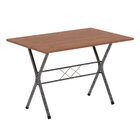 Conjunto De Mesa Tubular 62 100x60cm Tampo Em Mdf Com 4 Cadei