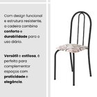 Conjunto De Mesa Tubular 62 100x60cm Tampo Em Mdf Com 4 Cadei