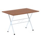 Conjunto De Mesa Tubular 62 100x60cm Tampo Em Mdf Com 4 Cadei