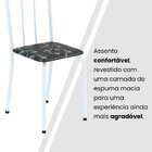 Conjunto De Mesa Tubular 62 100x60cm Tampo Em Mdf Com 4 Cadei