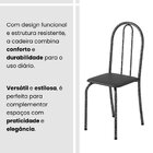 Conjunto De Mesa Tubular 62 100x60cm Tampo Em Mdfcom 4 Cadeir