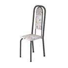 Conjunto De Mesa Tubular 6 Cadeiras 130x112cm Mart Prata Com