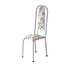 Conjunto De Mesa Tubular 6 Cadeiras 140x75cm Mart Perola Com