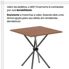 Conjunto De Mesa Tubular 70cm X 70cm Tampo Em Mdf Com 4 Cadei