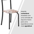 Conjunto De Mesa Tubular 70cm X 70cm Tampo Em Mdf Com 4 Cadei