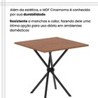 Conjunto De Mesa Tubular 70cm X 70cm Tampo Em Mdf Com 4 Cadei
