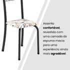 Conjunto De Mesa Tubular 70cm X 70cm Tampo Em Mdf Com 4 Cadei