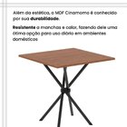 Conjunto De Mesa Tubular 70cm X 70cm Tampo Em Mdf Com 4 Cadei
